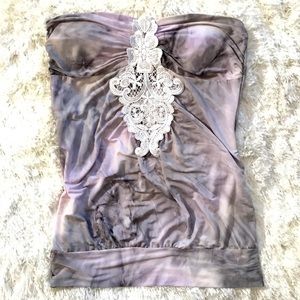 Strapless Lace Detailed Top